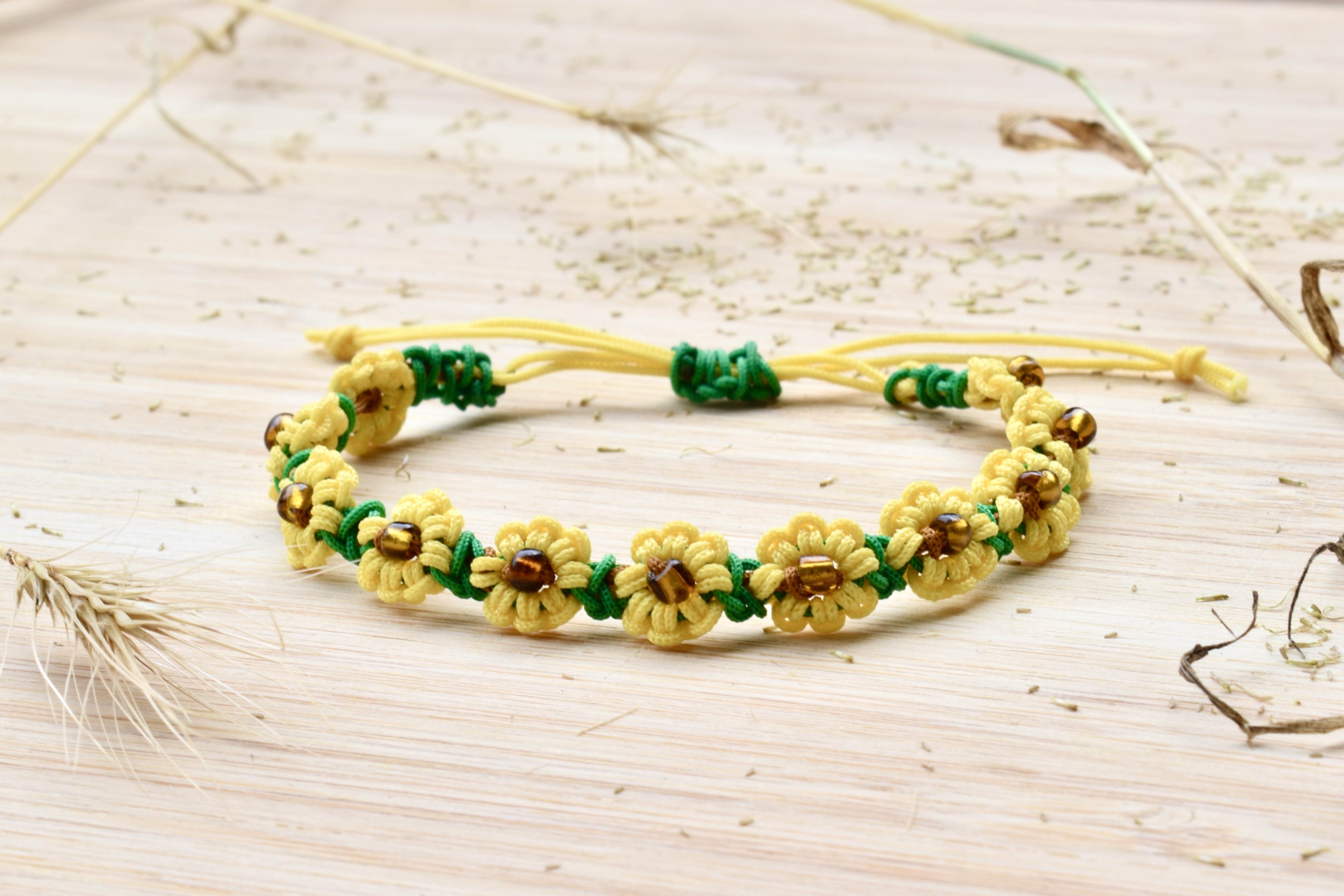 Sunflower bracelet